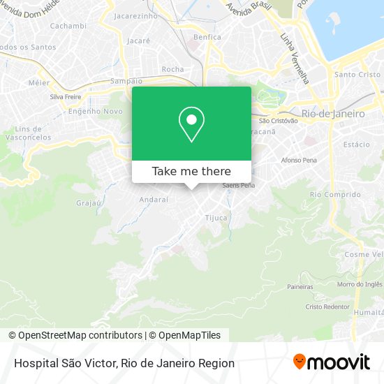 Hospital São Victor map
