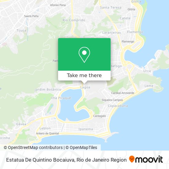 Mapa Estatua De Quintino Bocaiuva