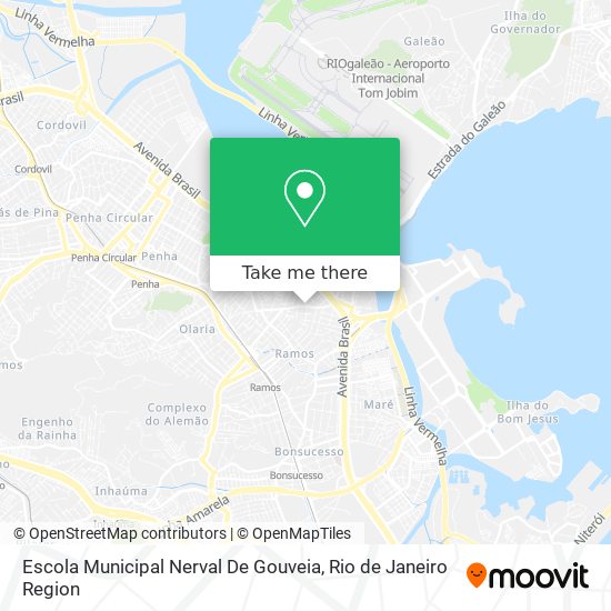 Mapa Escola Municipal Nerval De Gouveia