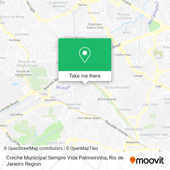 Creche Municipal Sempre Vida Palmeirinha map