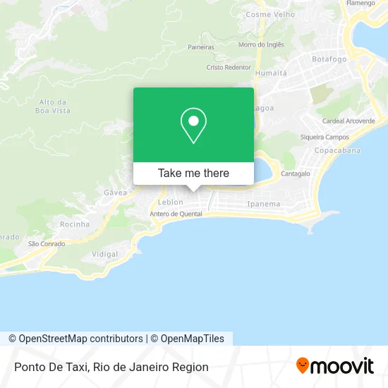 Ponto De Taxi map