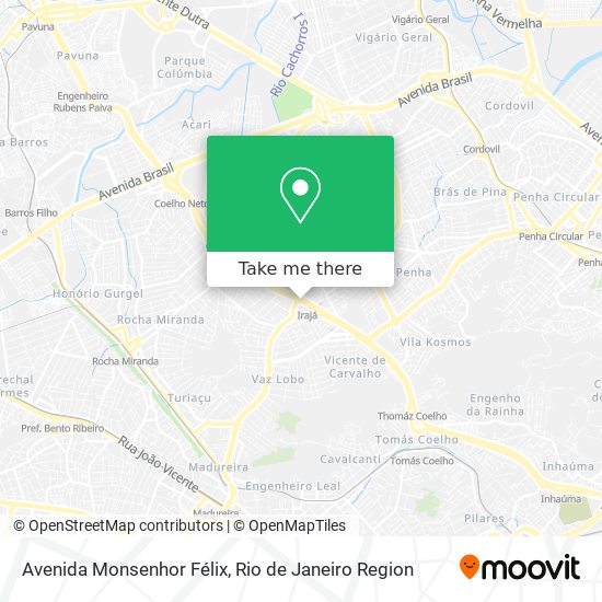 Avenida Monsenhor Félix map