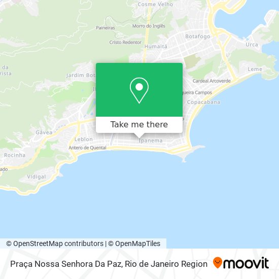 Mapa Praça Nossa Senhora Da Paz