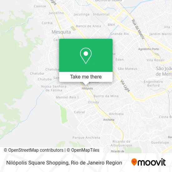 Nilópolis Square Shopping map