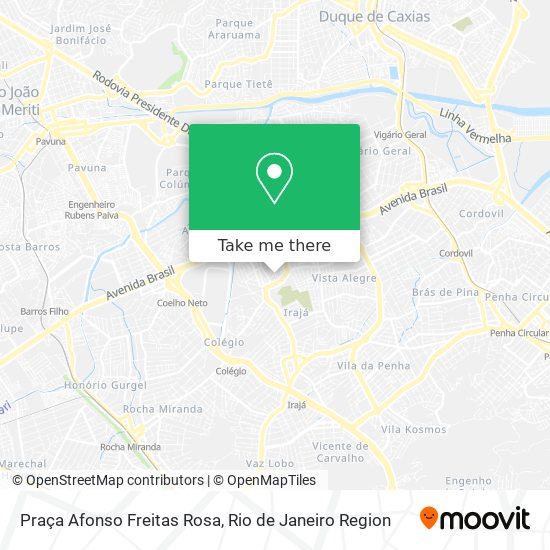 Mapa Praça Afonso Freitas Rosa