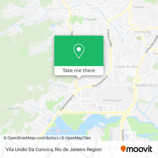 Vila União Da Curicica map