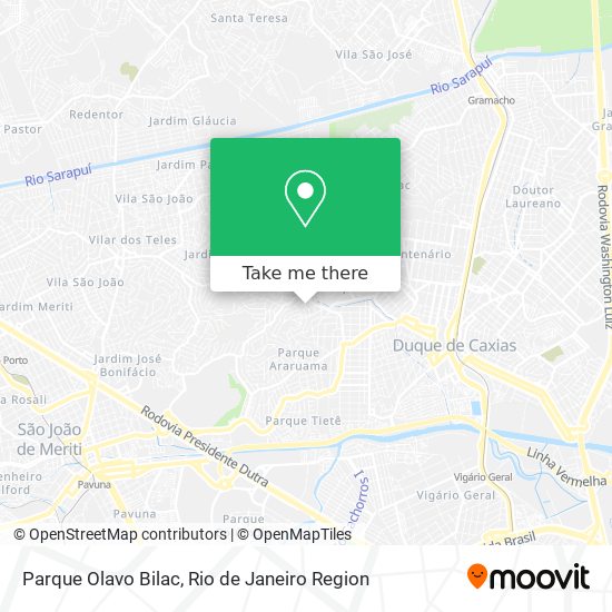 Parque Olavo Bilac map