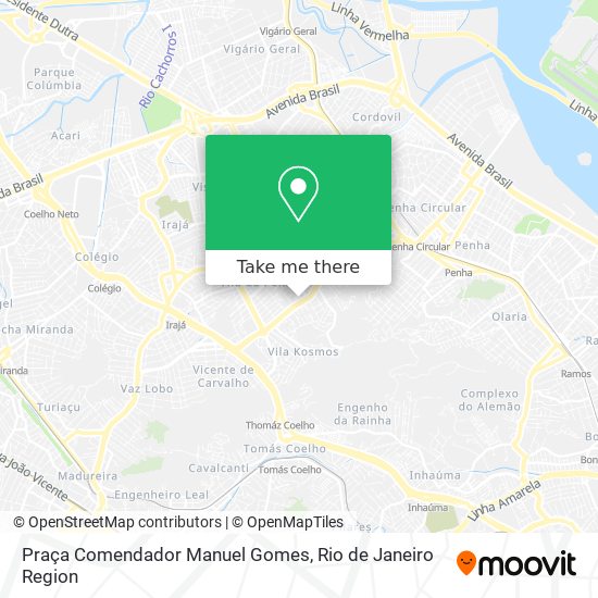 Mapa Praça Comendador Manuel Gomes