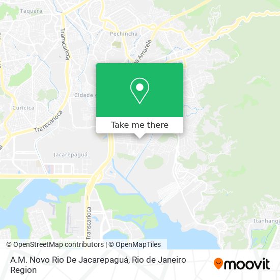 A.M. Novo Rio De Jacarepaguá map