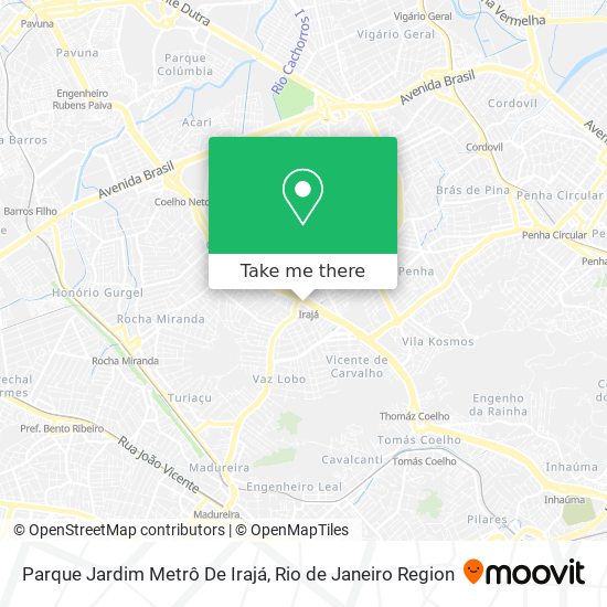 Parque Jardim Metrô De Irajá map
