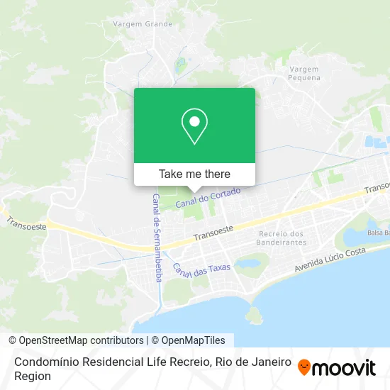 Condomínio Residencial Life Recreio map