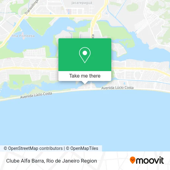 Clube Alfa Barra map
