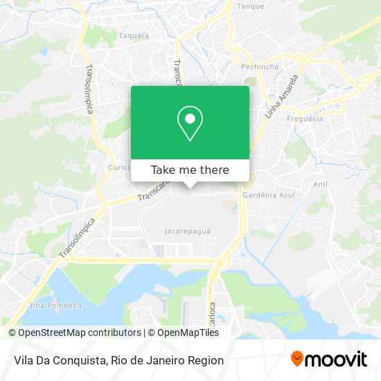 Vila Da Conquista map