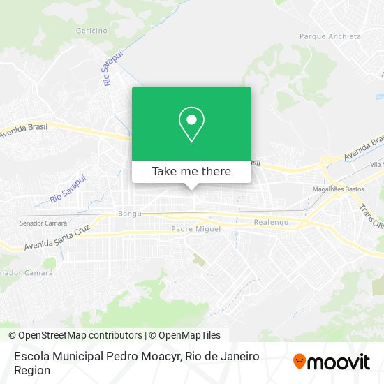 Mapa Escola Municipal Pedro Moacyr