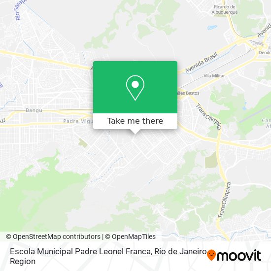 Mapa Escola Municipal Padre Leonel Franca