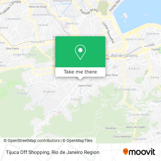 Tijuca Off Shopping map