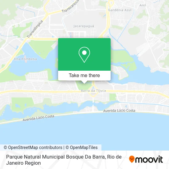 Parque Natural Municipal Bosque Da Barra map