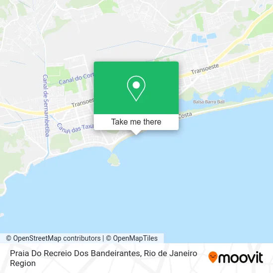 Praia Do Recreio Dos Bandeirantes map