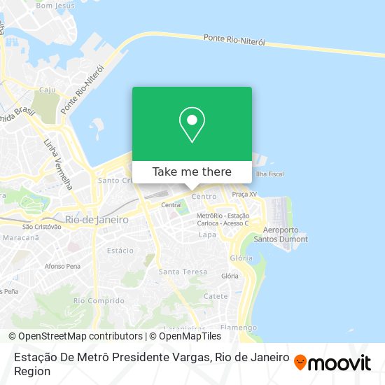 Mapa Estação De Metrô Presidente Vargas