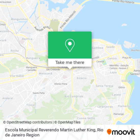 Mapa Escola Municipal Reverendo Martin Luther King