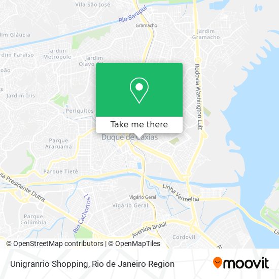 Mapa Unigranrio Shopping