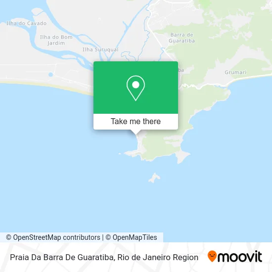 Praia Da Barra De Guaratiba map