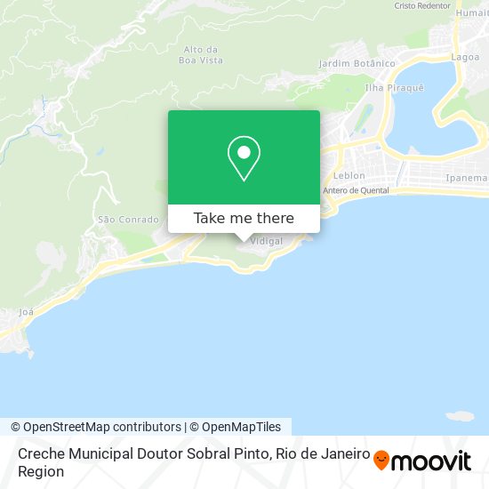 Mapa Creche Municipal Doutor Sobral Pinto