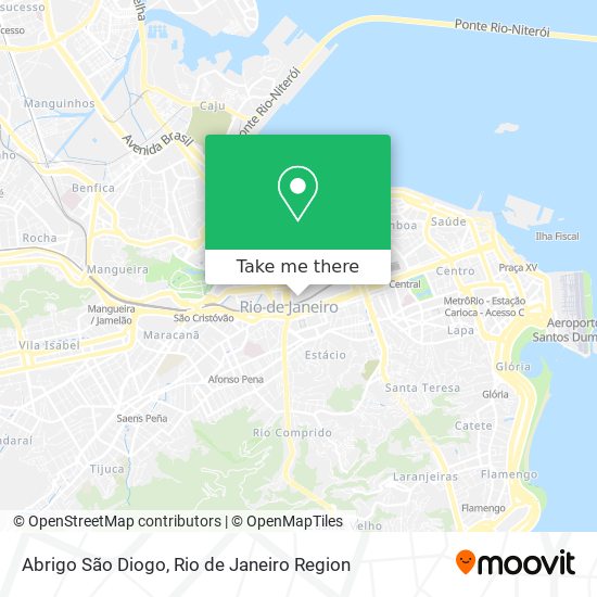 Abrigo São Diogo map