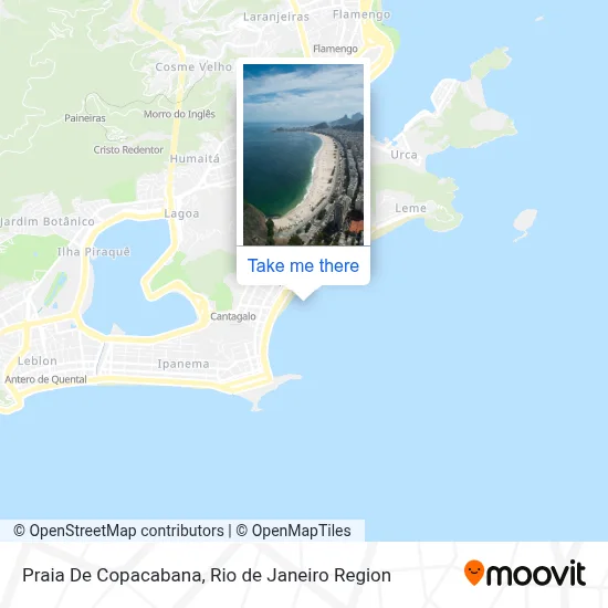Praia De Copacabana map