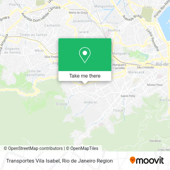 Transportes Vila Isabel map