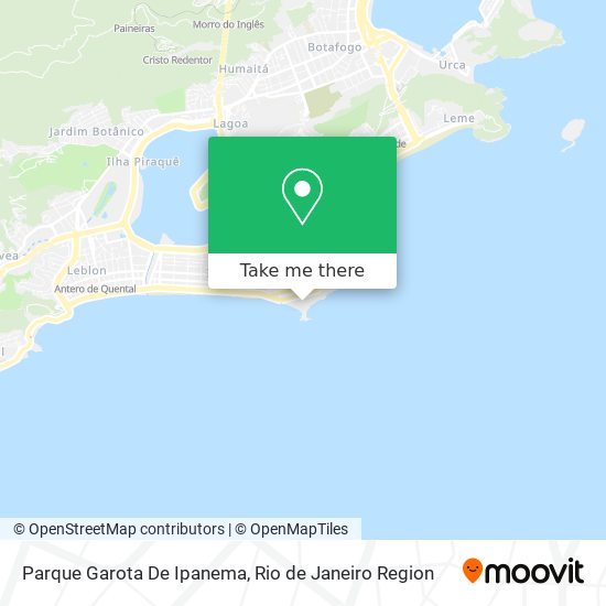 Mapa Parque Garota De Ipanema