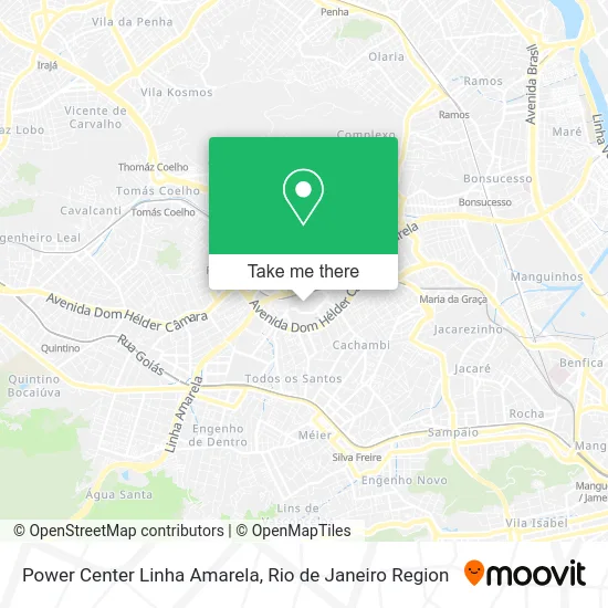 Power Center Linha Amarela map