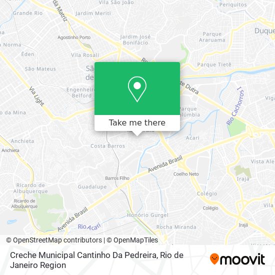Mapa Creche Municipal Cantinho Da Pedreira
