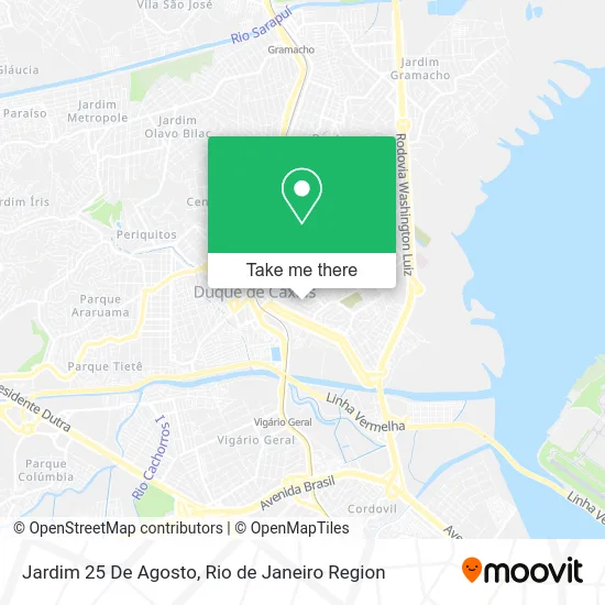 Jardim 25 De Agosto map