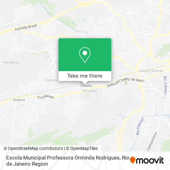 Escola Municipal Professora Orminda Rodrigues map