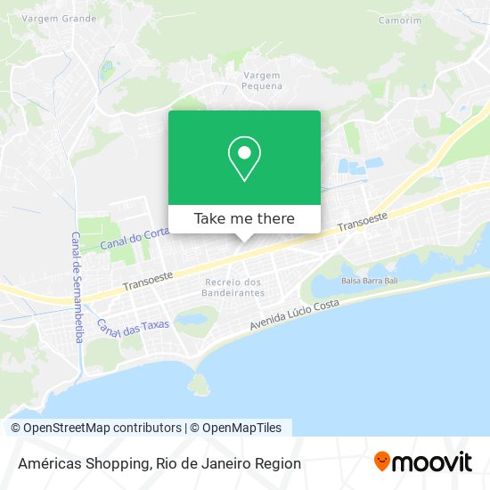 Américas Shopping map