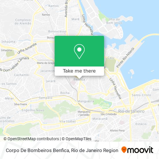 Corpo De Bombeiros Benfica map