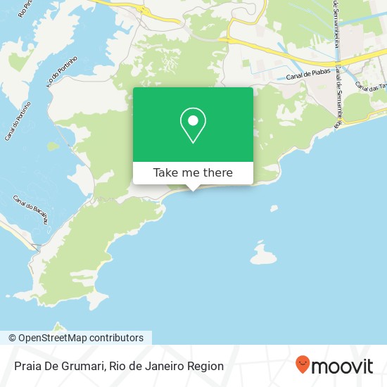 Praia De Grumari map