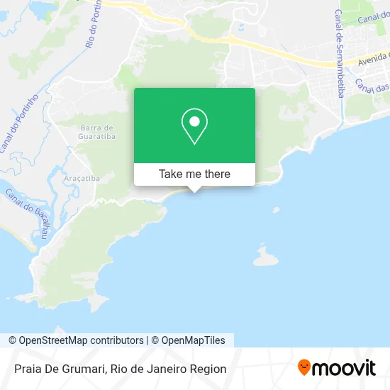 Praia De Grumari map