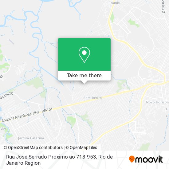 Mapa Rua José Serrado Próximo ao 713-953