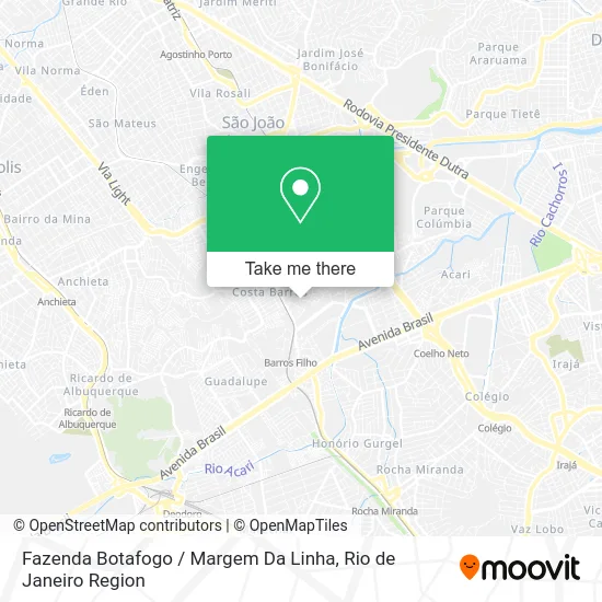 Fazenda Botafogo / Margem Da Linha map