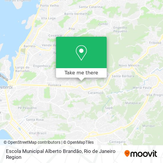 Mapa Escola Municipal Alberto Brandão