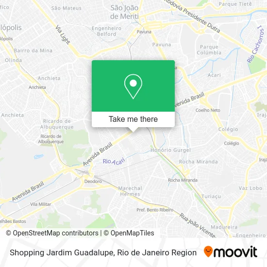 Shopping Jardim Guadalupe map