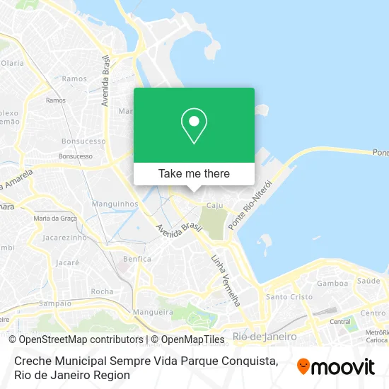 Creche Municipal Sempre Vida Parque Conquista map