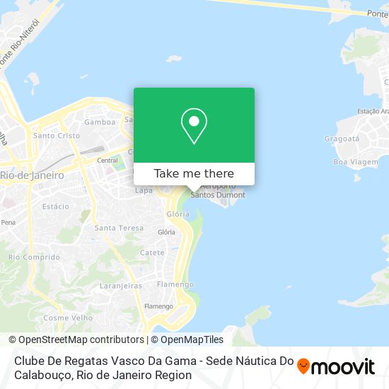 Mapa Clube De Regatas Vasco Da Gama - Sede Náutica Do Calabouço