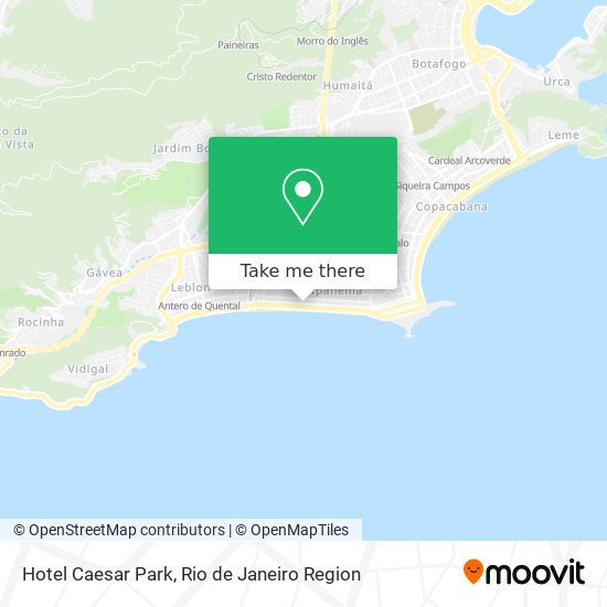 Hotel Caesar Park map