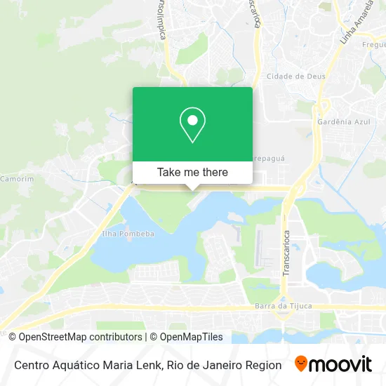 Centro Aquático Maria Lenk map