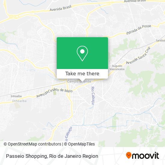 Passeio Shopping map