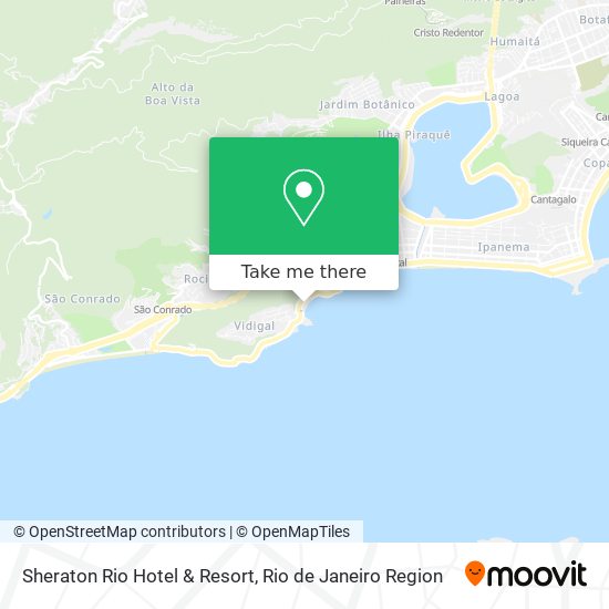 Mapa Sheraton Rio Hotel & Resort