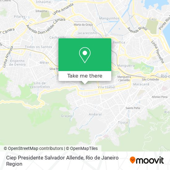 Ciep Presidente Salvador Allende map